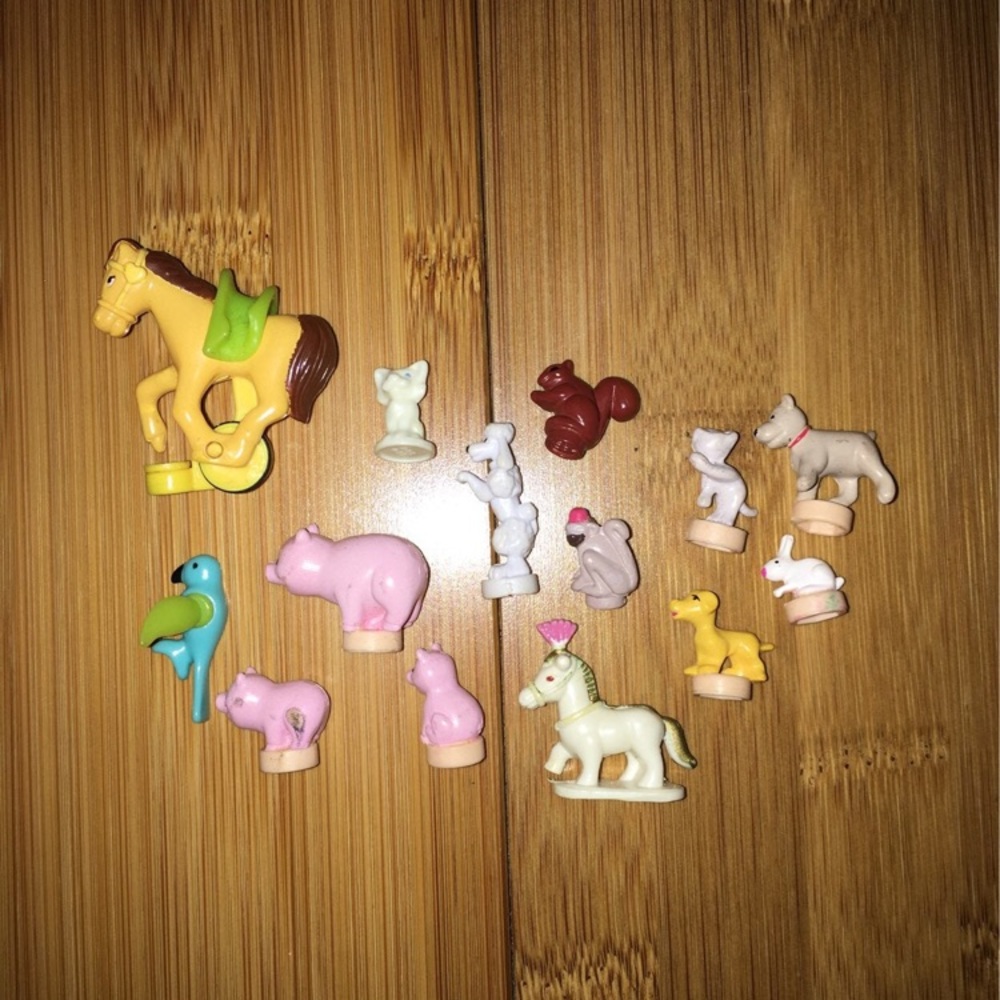 Vintage Blue Bird Pollyville Polly Pockets Animals Toys